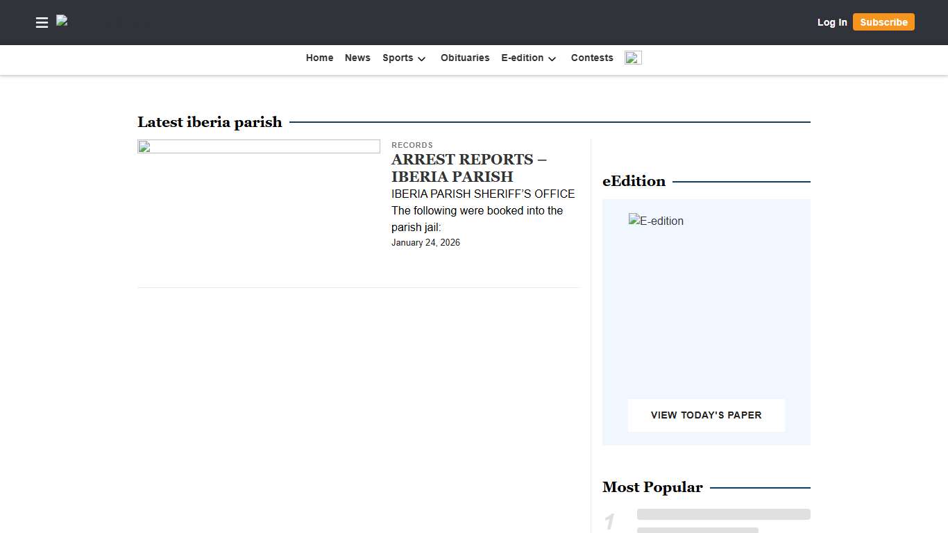 iberia parish The Daily Iberian